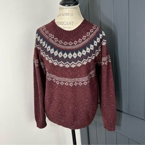 Weatherproof Vintage Maroon Knit Sweater
